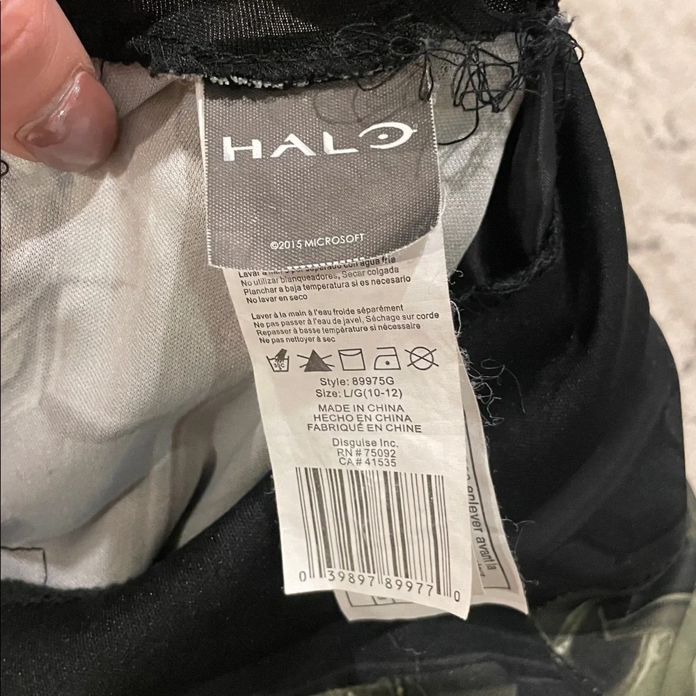 HALO Green and Black Sci-Fi Costume Suit
